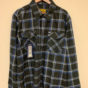 DIXXON Flannel - Button - Black/Blue
